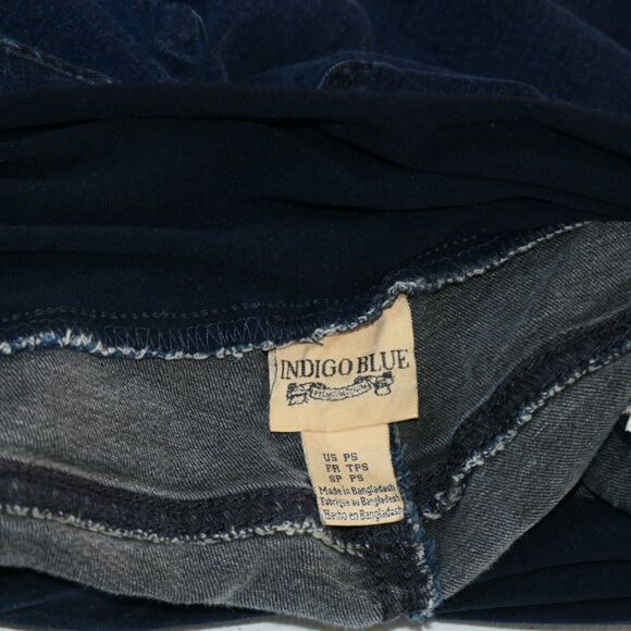 Indigo Blue Women's Denim Maternity Jeans Size Petite Small PS Secret Fit Belly - Picture 5 of 7